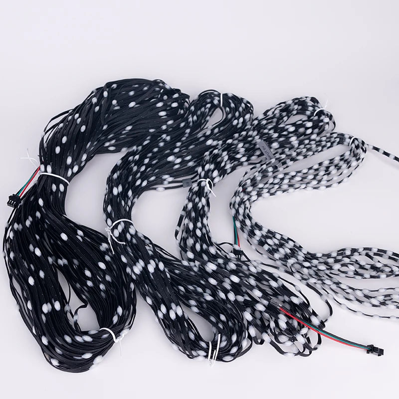 5V WS2811 WS2812 3PIN Black Wire LED String Lights Dream Color RGBIC Addressable Individually Fairy Light Seed Pixels Light 