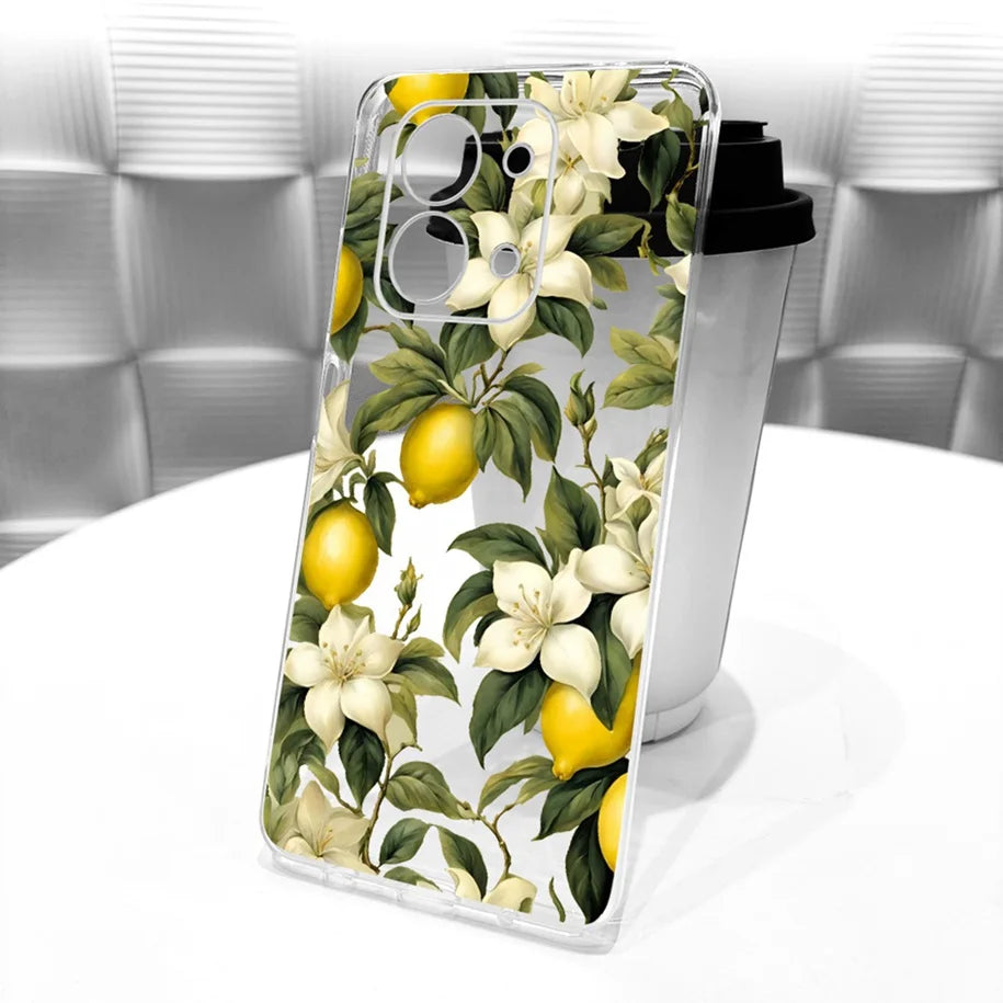 For Xiaomi Redmi 15C 5G 2025 Case Fashion Flower Bow Soft Silicone Clear Back Cover For Xiaomi Poco C85 5G Redmi15C 173MM Bumper