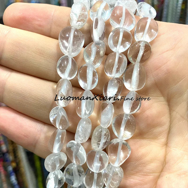 8-10mm Natural Stone Green Apatite Irregular Loose Spacer Beads for Jewelry Making Diy Earrings Bracelet Charms Accessories 15''