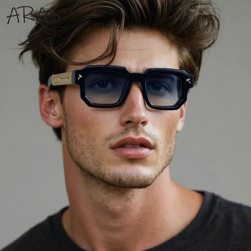 Polarized Square Sunglasses Men 2026 Luxury Brand Vintage Rectangle Sun Glasses Classic Driving Eyewear For Male UV400 Shades