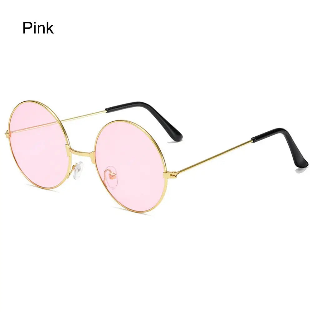1PC Retro Vintage Round Sunglasses Luxury Metal Frame Fashion Outdoor UV400 Protection Glasses Men Women Driving Fishing Eyewear