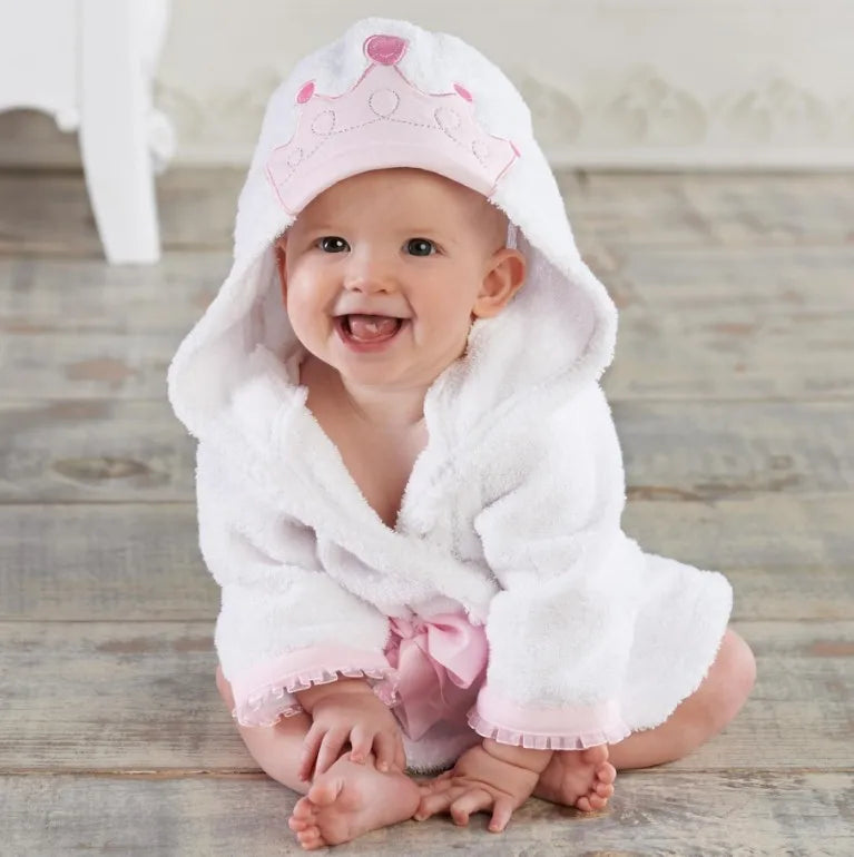 Cotton Baby Robe Bath Towel Cartoon Hoodies Infant Girls Boys Sleepwear Bath Blanket Kids Soft Bathrobe Pajamas Kids Clothing