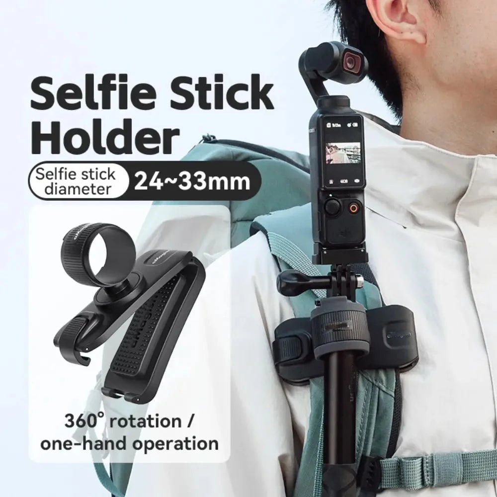 Selfie Stick Hanger For Action Camera Hands-free Backpack Belt Clip Holder Waist Quick Release Holder Accessory