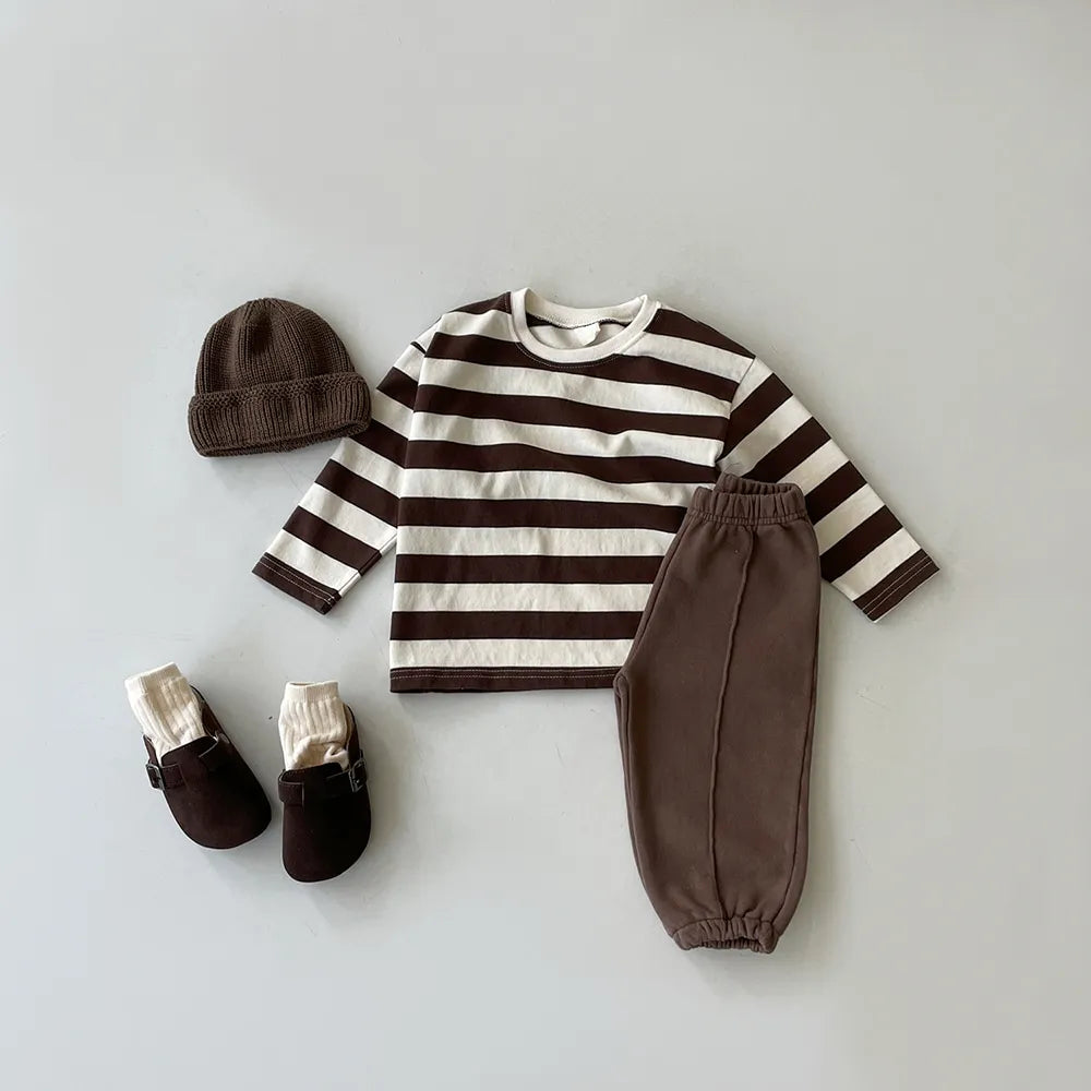 Korea Baby Boy Sweatpants Children Autumn Long Pants Kids Boys Sport Solid Color Trousers Infant Panties Toddler Spring Bottoms