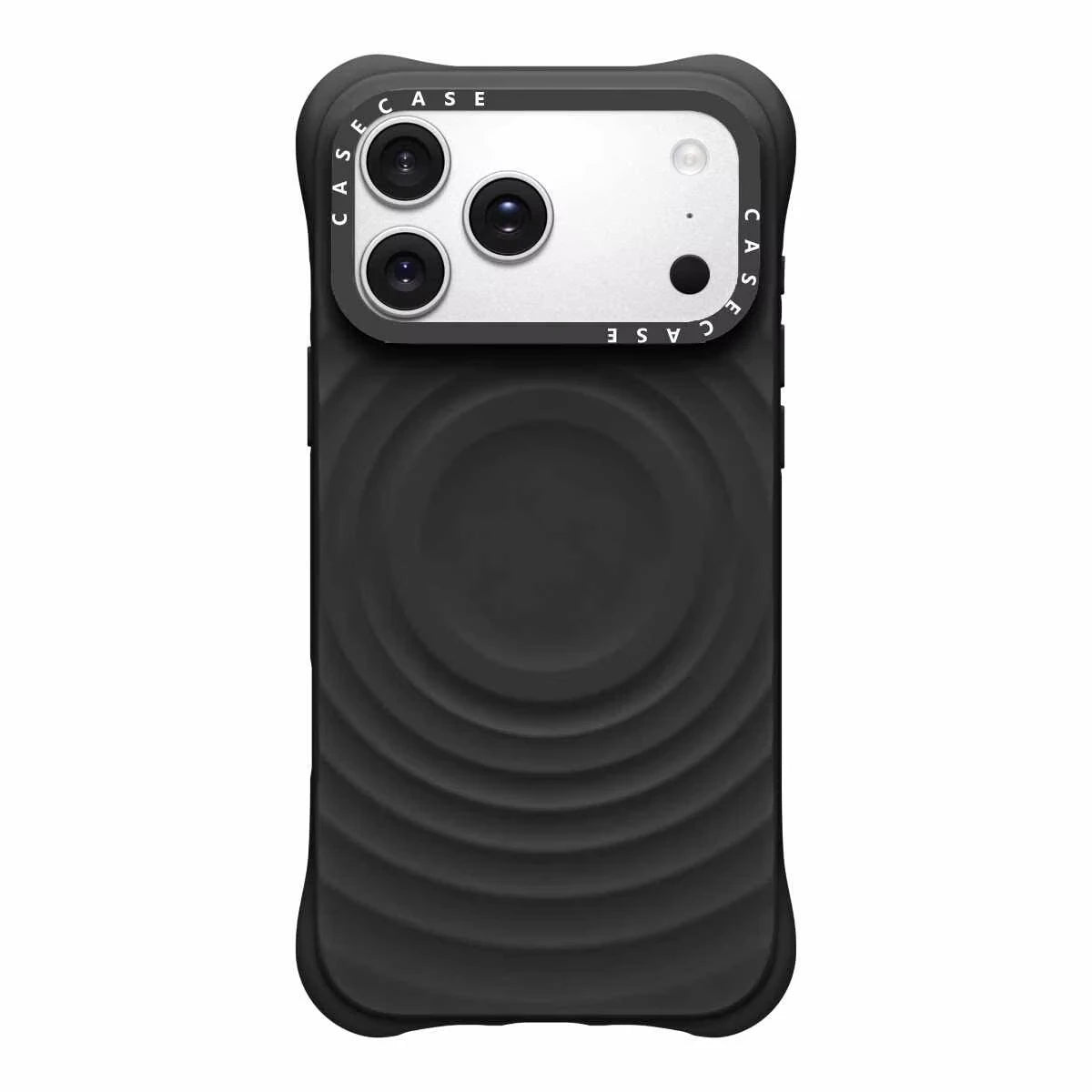 Magnetic Ripple Liquid Silicone Phone Case For iPhone 14 15 16 17 Pro Pro Max Soft Shockproof Anti‑Fingerprint Protective Cover