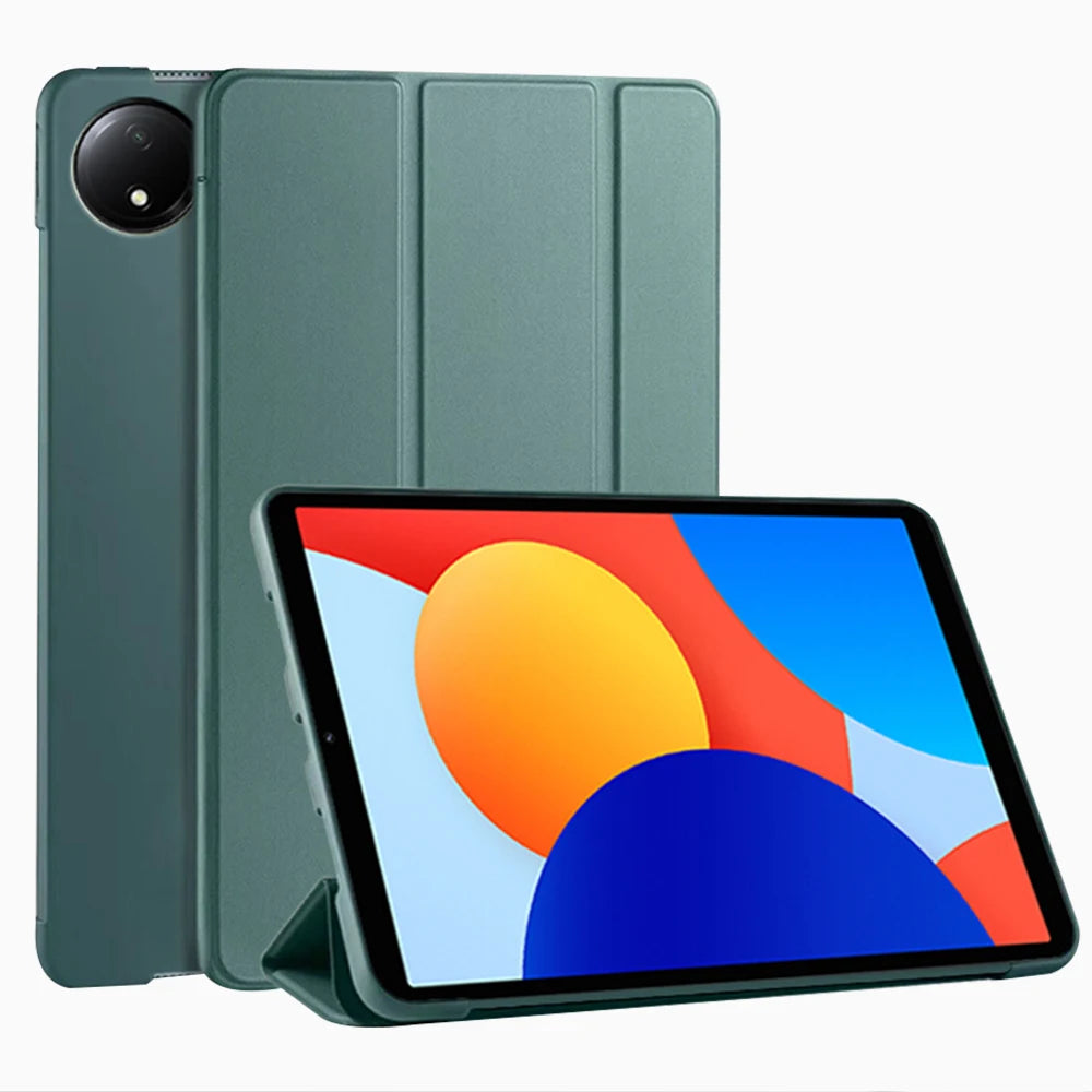 Case for Xiaomi Redmi Pad SE 8.7 inch 2024, Silicone Tablet Case, Slim Trifold Stand, Smart Cover with Auto Sleep / Wake