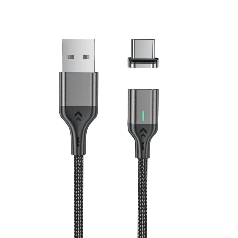 AUFU Magnetic Cable 3A Fast Charging Type C Phone Data Cord For iPhone Xiaomi Huawei Realme Magnet Charger Micro USB Cable Wire