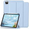Pencil Case for iPad Air Pro 10.9 11 12.9 13 A16 10th 11th Generation Air 4 5 6 7 Trifold Stand Flip Cover With Pencil Holder