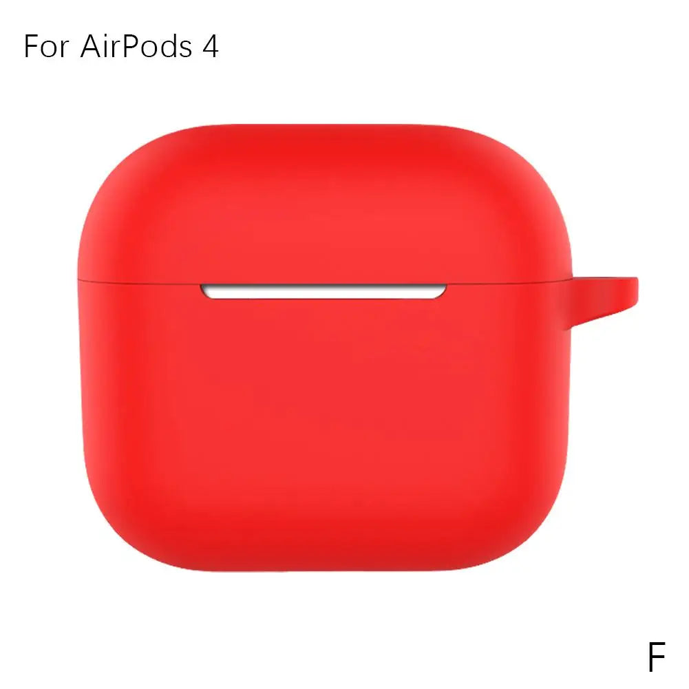 For AirPods 4 Silicone Protective Case Colorful Anti-fall Anti Scratch Earphone Protector Headphone Accessories