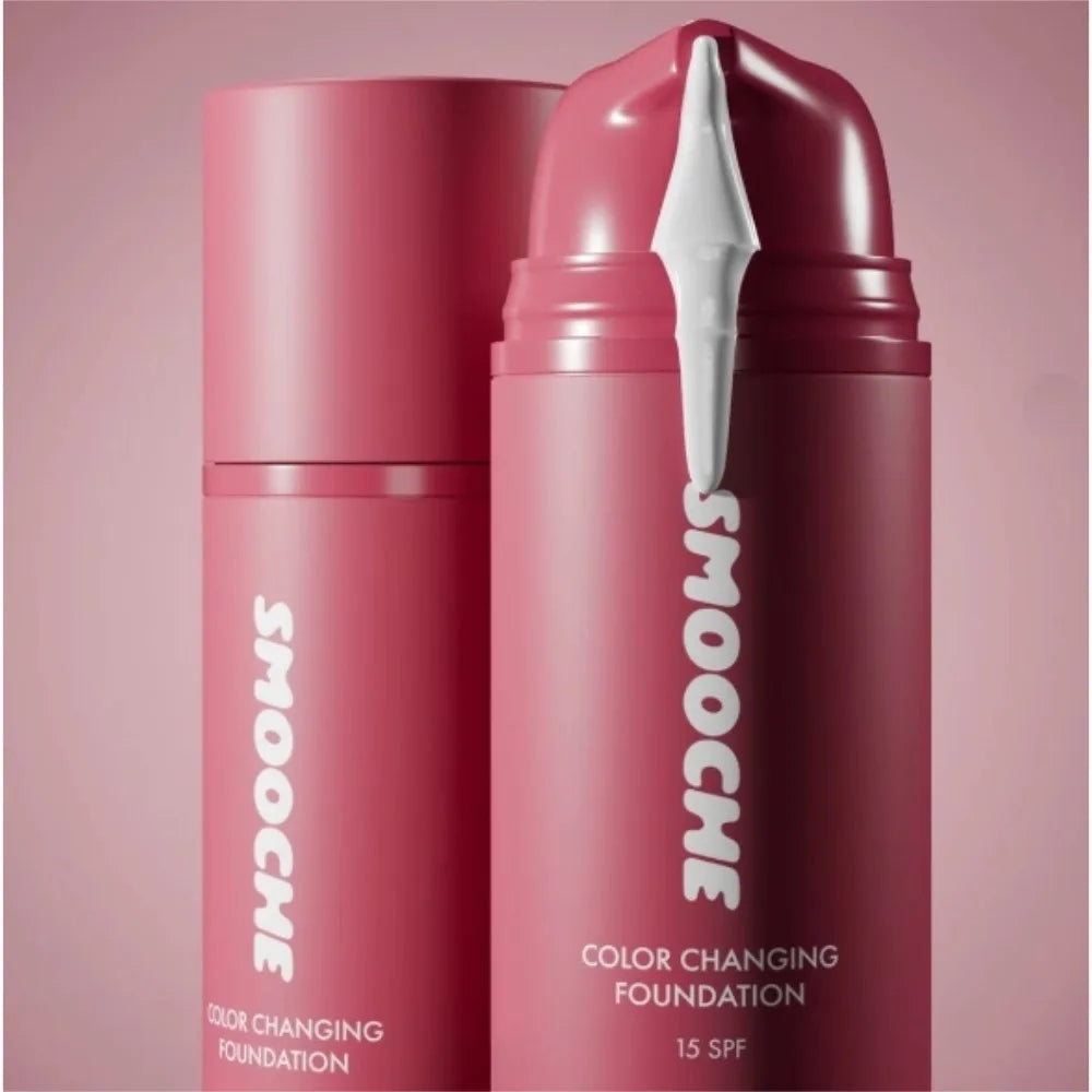 Smooche Brand Color Changing Foundation Glycerin VitaminE Natural Herbal Liquid Foundation Original Concealer Facial Base Makeup