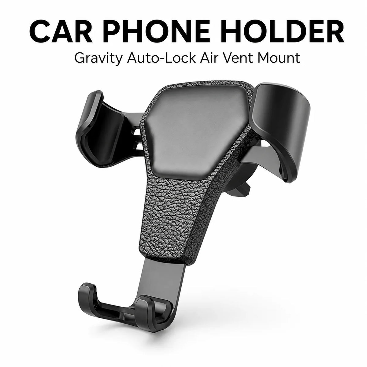 Car Phone Holder Locked By The Weight Of The Phone Itself Suitable For Various Models Of Phones Fixed At The Air Outlet