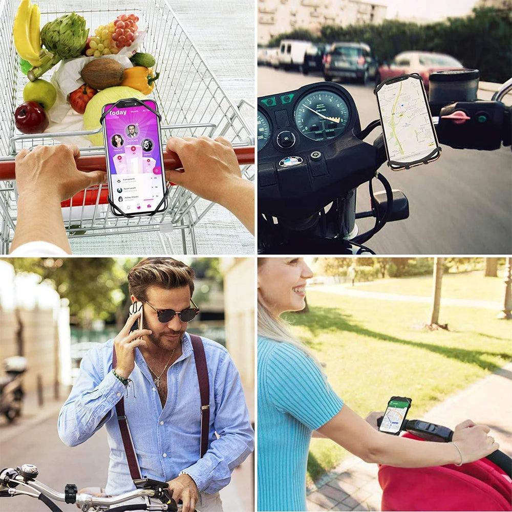 Bike Phone Holder Bicycle Mobile Cellphone Holder Motorcycle Suitable for Various Phone Models