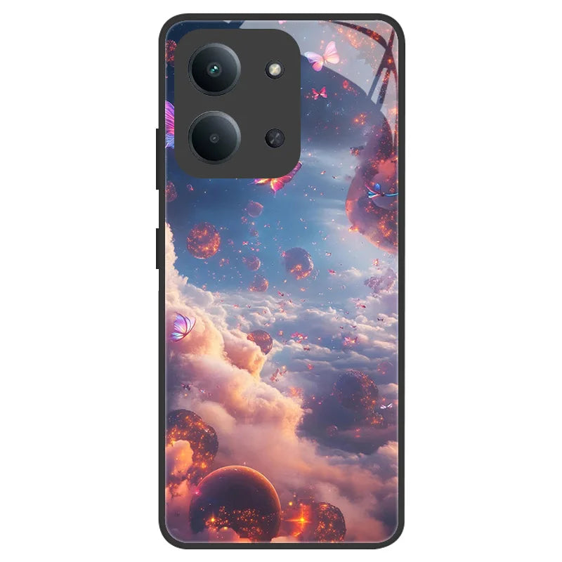 Fundas For Xiaomi Redmi 15C Case Redmi15C 4G 5G 171mm Tempered Glass Back Cover For Poco C85 Bumper Camera Lens Protection Coque