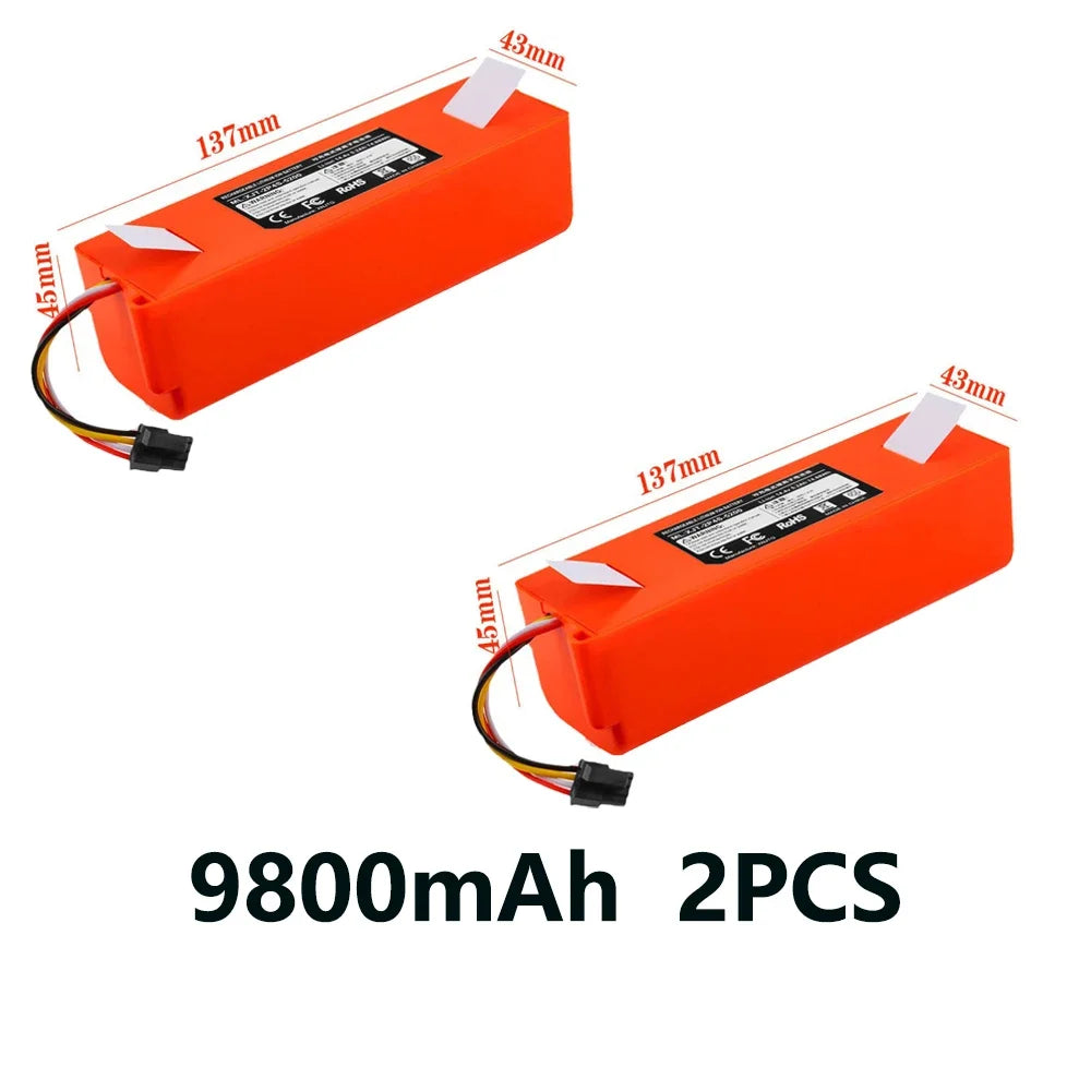 14.4V 12800mAh Replacement Battery For Roborock S6 S7 MaxV Q5 Q7 MAX Robot Vacuum Cleaner Accessories Parts Original👊👊👊