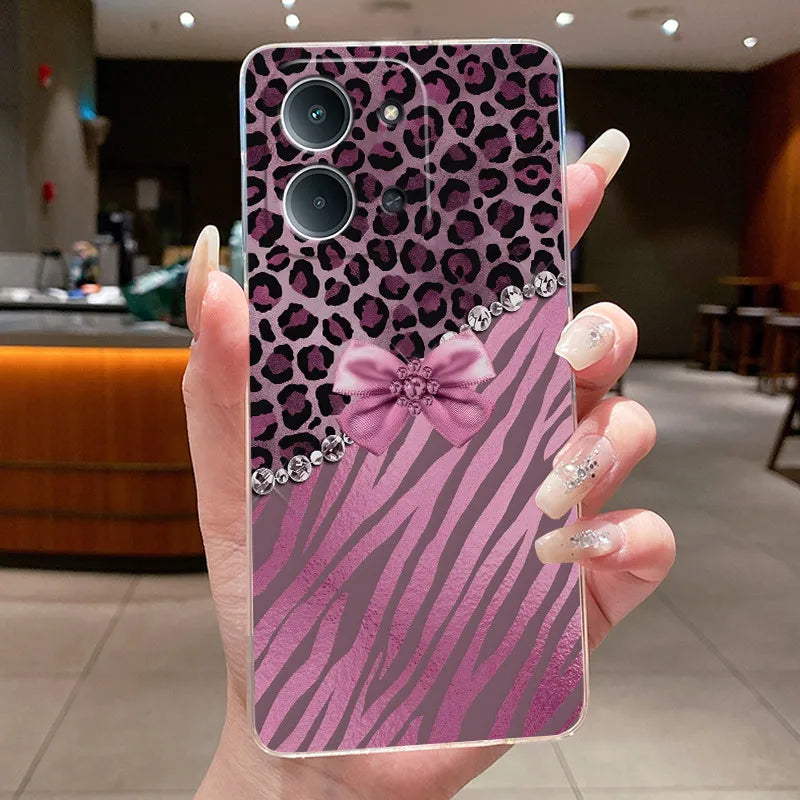 New For Redmi 15C Poco C85 4G Case Clear Luxury Fashion Butterfly Flower Soft TPU Silicone Phone Cover For Redmi15C PocoC85 Case