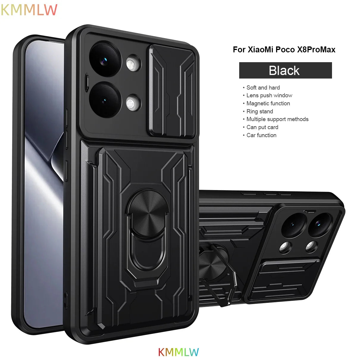 Case For Xiaomi Mi Poco X8 Pro Max Cover Grade Card Slot Armor Fundas Coque For Mi Poco X8 Pro Case