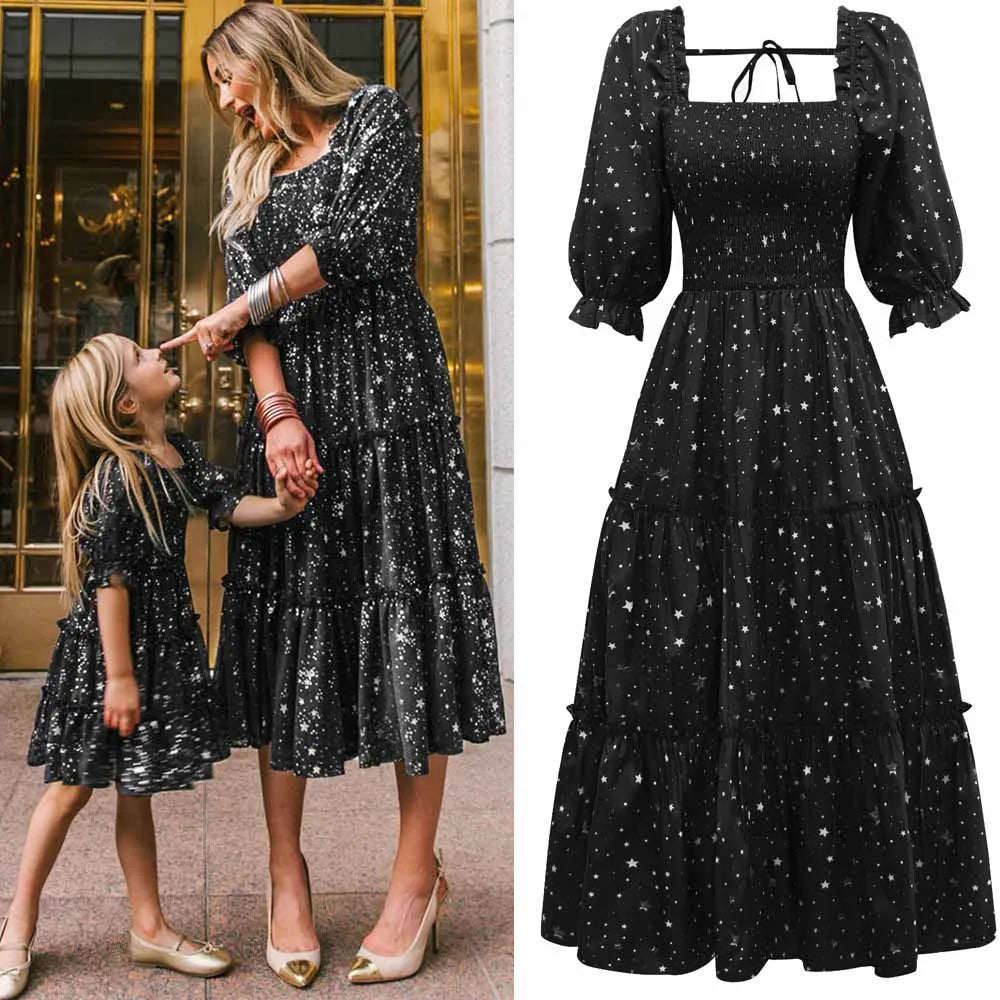 Family Matching Outfits Mommy And Daughter Matching Clothes Mother Kids Family Dresses Family Look Clothes Women Dresses