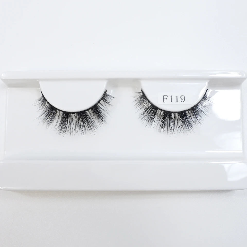 8mm-12mm Natural Mink Lashes New Arrival Short Wispy 3d Mink Eyelashes Wholesale Makeup & Beauty Cat Eye Lashes