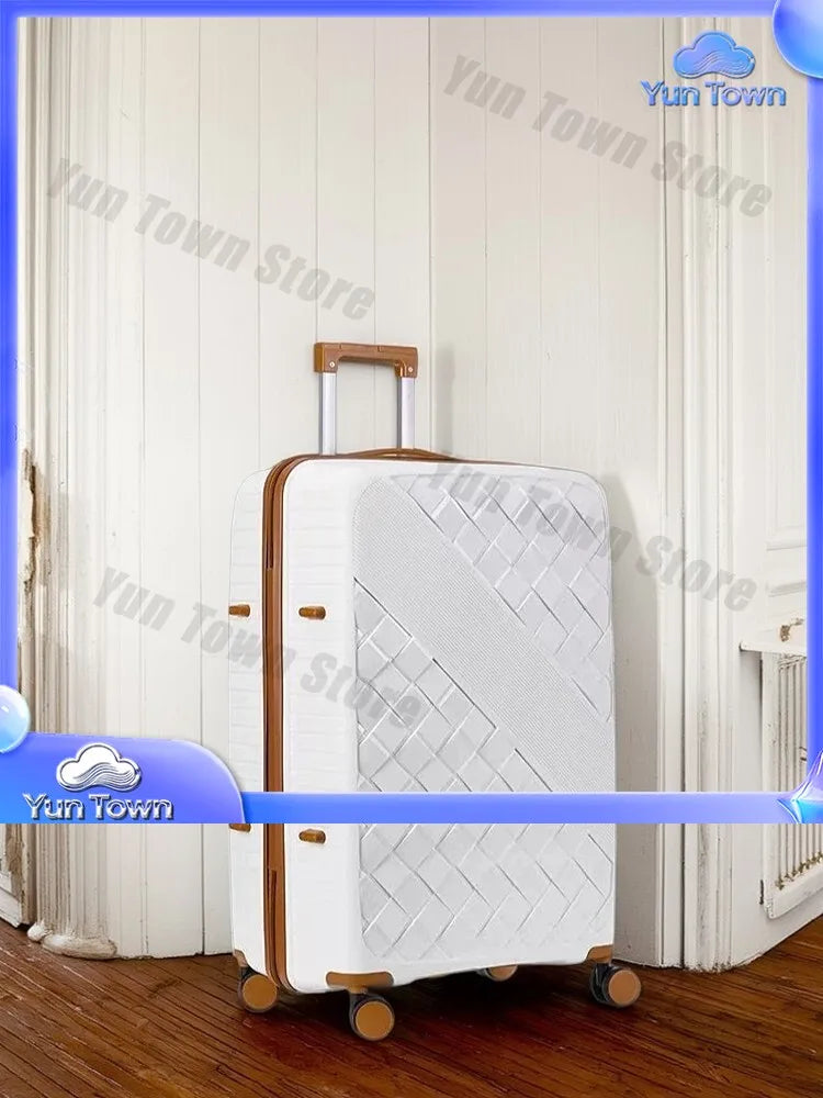 New 4-Piece Luggage Set Large Spinner Suitcase, Carry On Travel Baggage for Students