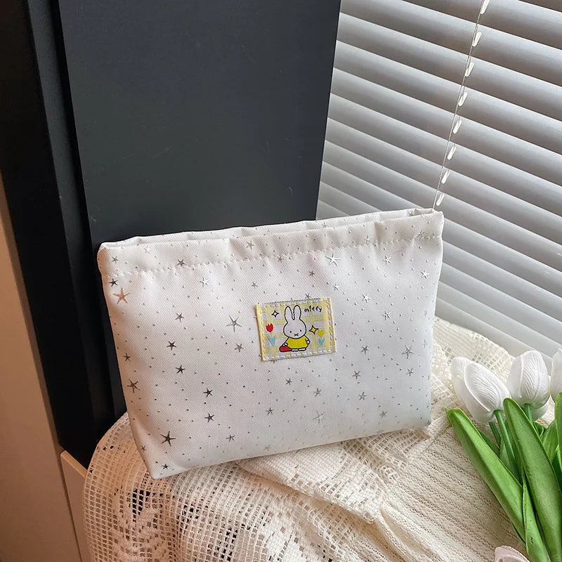 Miffy Kawaii Ins Style Makeup Bag Large Capacity Stationery Pencil Case Storage Bag Cute Gift Toy