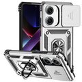 Armor Funda for Xiaomi Poco X8 Pro Max Case Slide Lens Protector Ring Stand Back Cover for Pocco Poko Little Poco X8 X7 Pro Capa