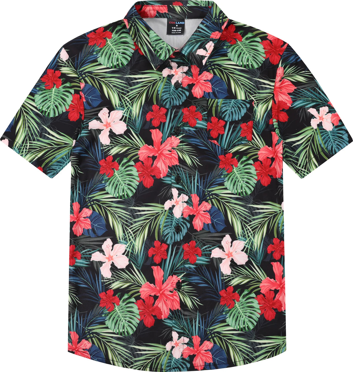 Hawaiian Shirt Teenager Tee Child Boys Novelty Print Fashion School Clothes Summer Beach Holiday Flower Botanical Daily Gift Top