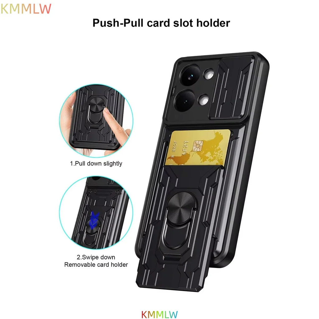 Case For Xiaomi Mi Poco X8 Pro Max Cover Grade Card Slot Armor Fundas Coque For Mi Poco X8 Pro Case