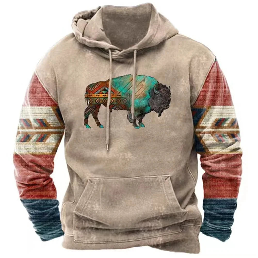 Vintage Hoodie Ethnic 3d Print Hoodies Men Women Fashion Kids Hoodies Sweatshirts Boy Coats Women Sweats Men's Clothing