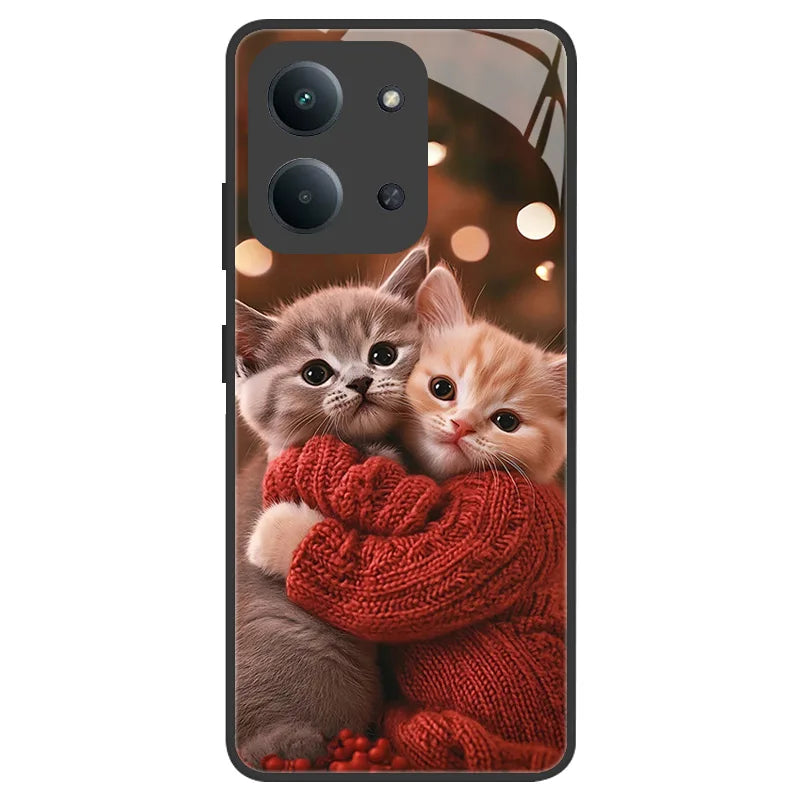 Fundas For Xiaomi Redmi 15C Case Redmi15C 4G 5G 171mm Tempered Glass Back Cover For Poco C85 Bumper Camera Lens Protection Coque