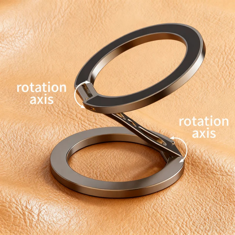 Double-Sided Magnetic Phone Holder, Portable Phone Holder, Suitable for iPhone, Can Be Used on Portable Desks and in Vehicles