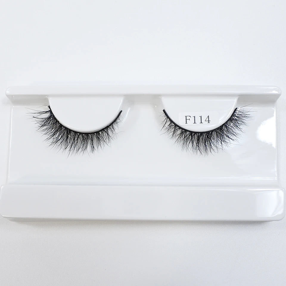 8mm-12mm Natural Mink Lashes New Arrival Short Wispy 3d Mink Eyelashes Wholesale Makeup & Beauty Cat Eye Lashes