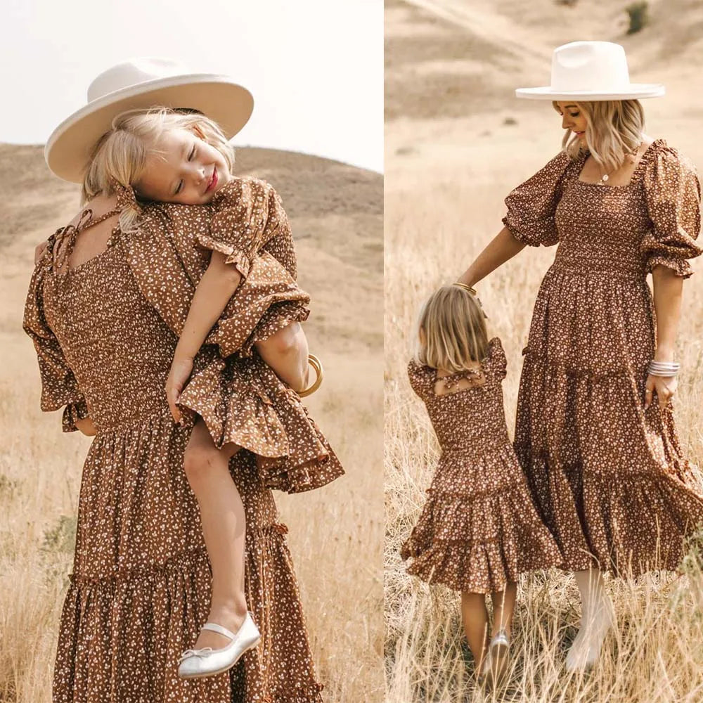 Family Matching Outfits Mommy And Daughter Matching Clothes Mother Kids Family Dresses Family Look Clothes Women Dresses