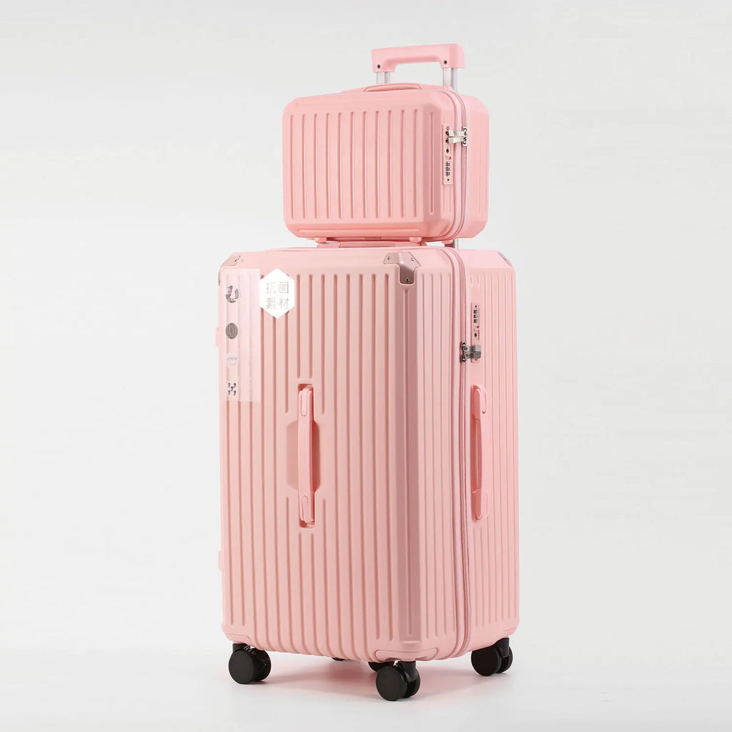 Ultra-Large Capacity Thickened Suitcase Set ABS+PC Material Trolley Case  USB Charging Interface Universal Wheels Luggage