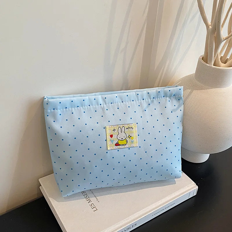 Miffy Kawaii Ins Style Makeup Bag Large Capacity Stationery Pencil Case Storage Bag Cute Gift Toy