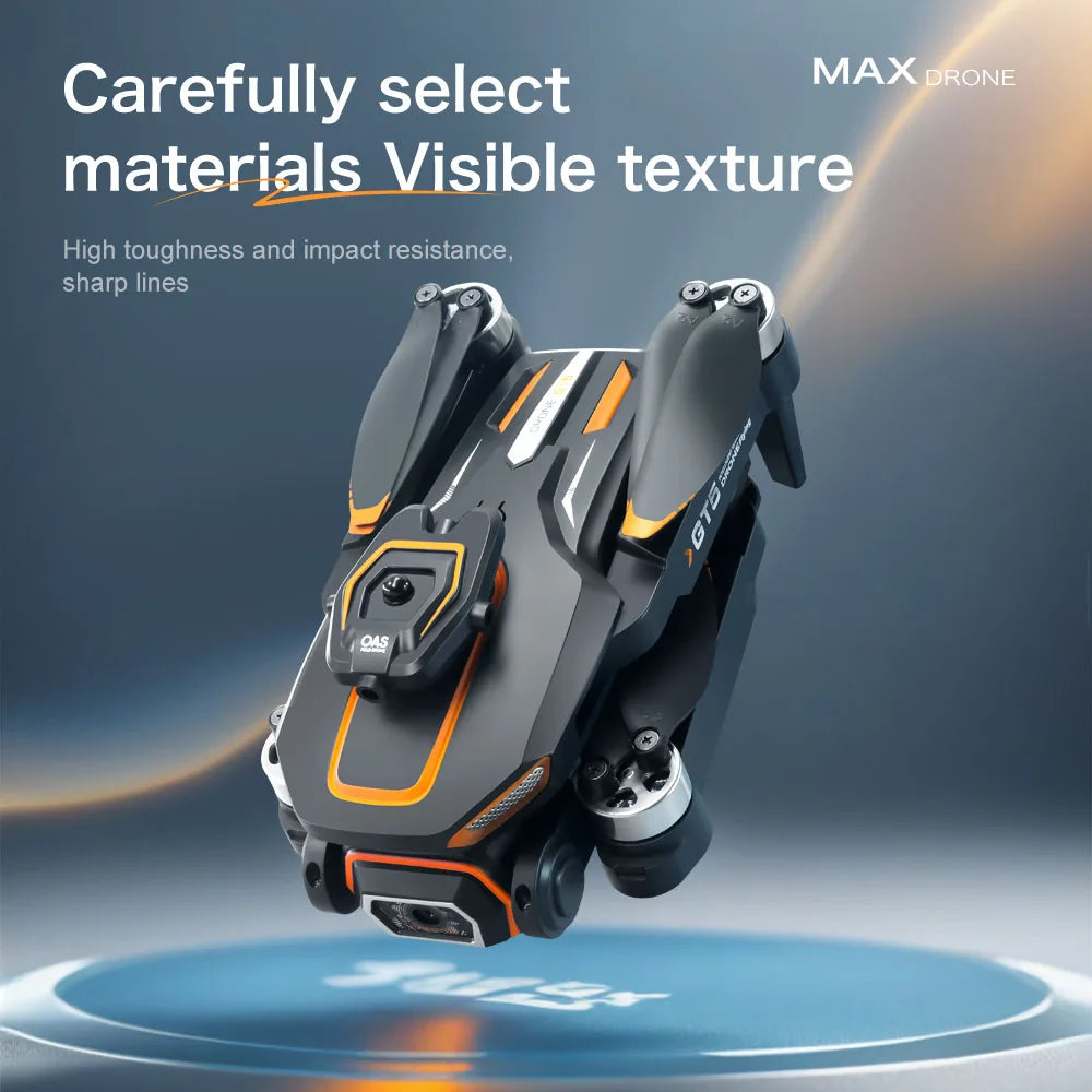 GPS GT5 Foldable RC Drone 8K Dual Camera 5G WiFi FPV Screen Remote Control Obstacle Avoidance Brushless Optical Flow Quadcopter