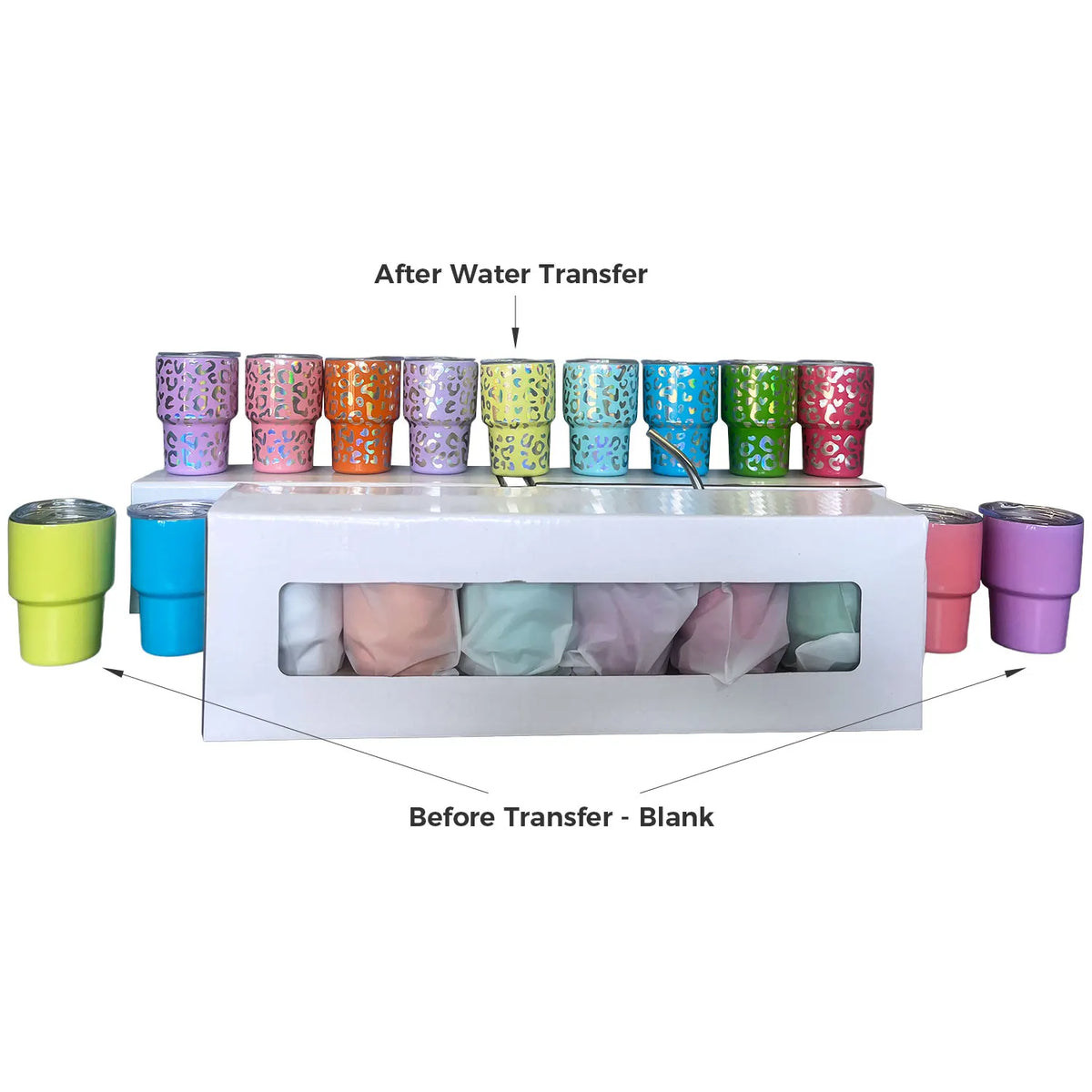 6 Pcs/SET 3oz Mini Sublimation Blanks Stainless Steel Tumbler 6 Colors Liqueur Wine Tumbler Kids Juice Milk Cup Mug with Straw