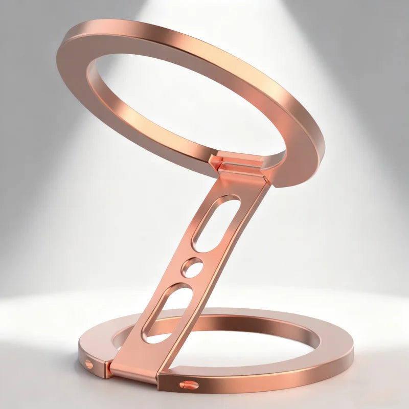 Double-Sided Magnetic Phone Holder, Portable Phone Holder, Suitable for iPhone, Can Be Used on Portable Desks and in Vehicles