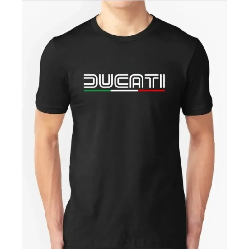 Cotton T Shirt Casual Ducatis Moto GP Racing Motorbike T-shirt Graphic Summer Short Sleeves 2026 Men T-shirt Tops Clothing Tee