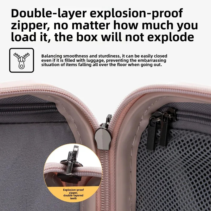 Extra Large Capacity Multifunction Luggage Spinner Wheels Durable Student Travel Case Combination Lock Rolling Luggage Suitcase