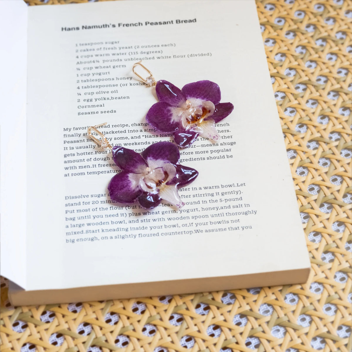 Handmade Real Orchid Jewelry Gift for Women, Perfect for Travel, Party and Daily Wear