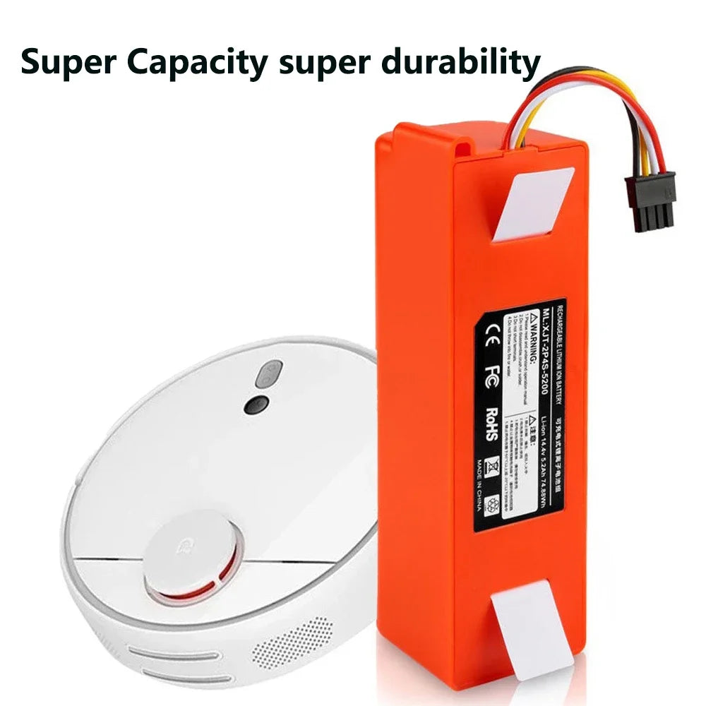 14.4V 12800mAh Replacement Battery For Roborock S6 S7 MaxV Q5 Q7 MAX Robot Vacuum Cleaner Accessories Parts Original👊👊👊