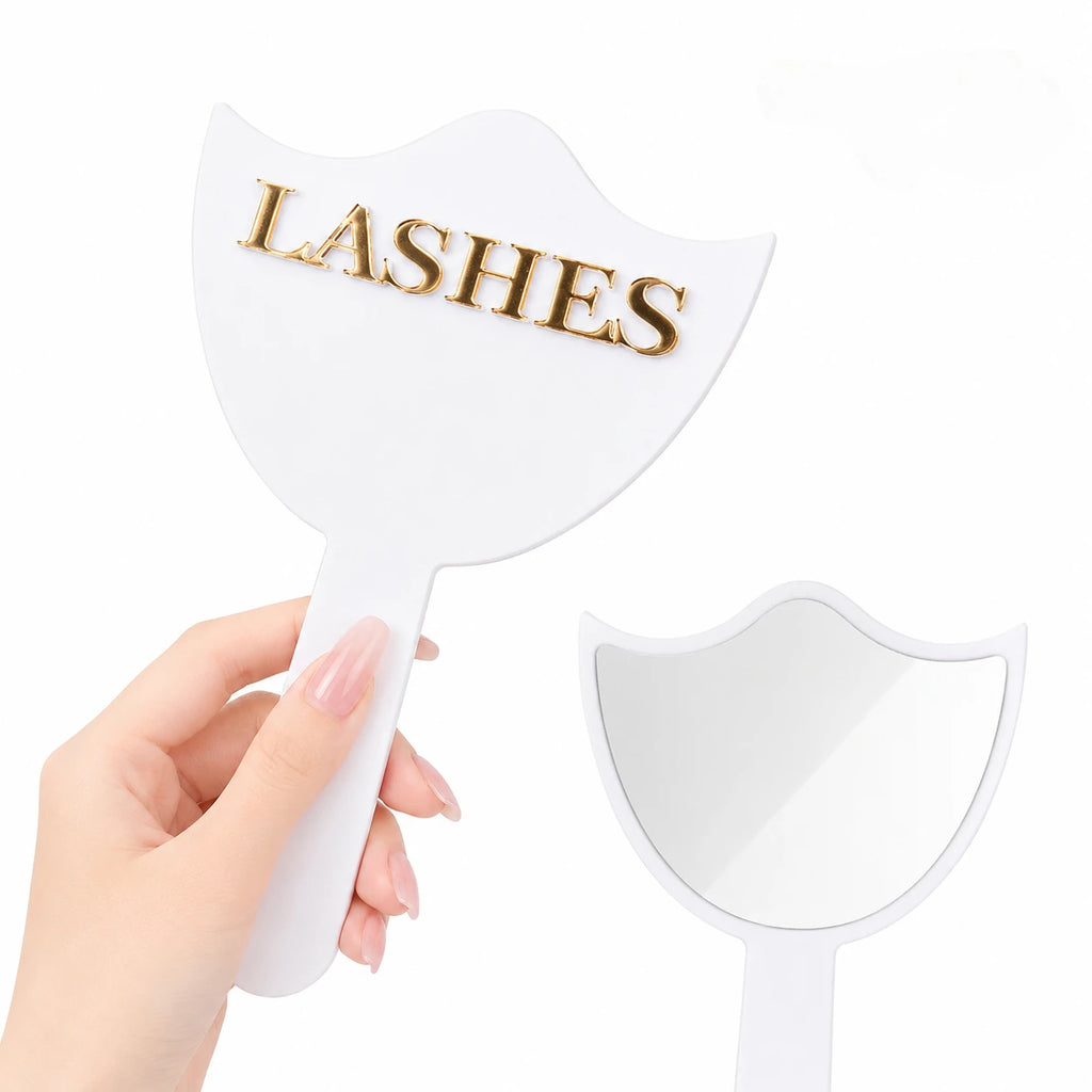 HD Glass Lash Extension Mirror with Handle, Precision Makeup Mirror for Lash Artists & Salon Use, Wholesale