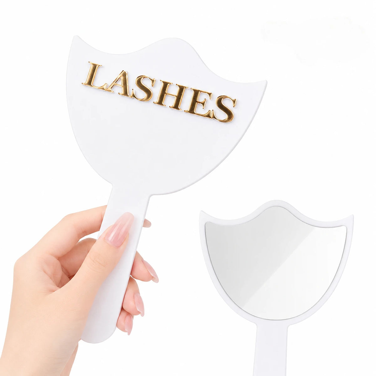 HD Glass Lash Extension Mirror with Handle, Precision Makeup Mirror for Lash Artists & Salon Use, Wholesale