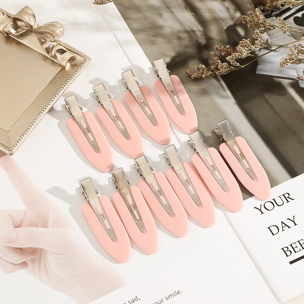 New 10Pcs/set No Bend Seamless Hair Clips Women Side Bangs Barrette Makeup Washing Face Accessories Girls Styling Hairpins