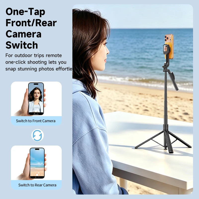 Magnetic Selfie Companion Mobile Screen Mirroring Device Rear Magnetic Mount For Photography Selfie Display Remote Photo Capture