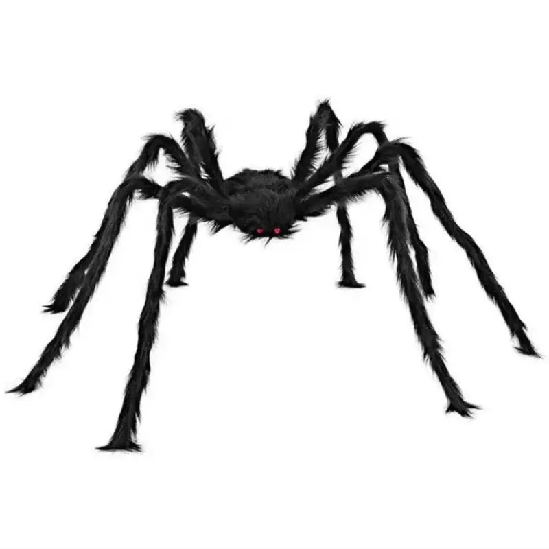 250/455 LED 8 Modes Halloween Spider Web Lights with 150/200/500cm Scary Spider Waterproof Spider Net Party Decoration