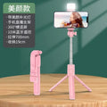Wireless Selfie Stick with Tripod and Light, Bluetooth Remote Control, Extendable Tripod for iPhone and Mobile Phones, Ideal for