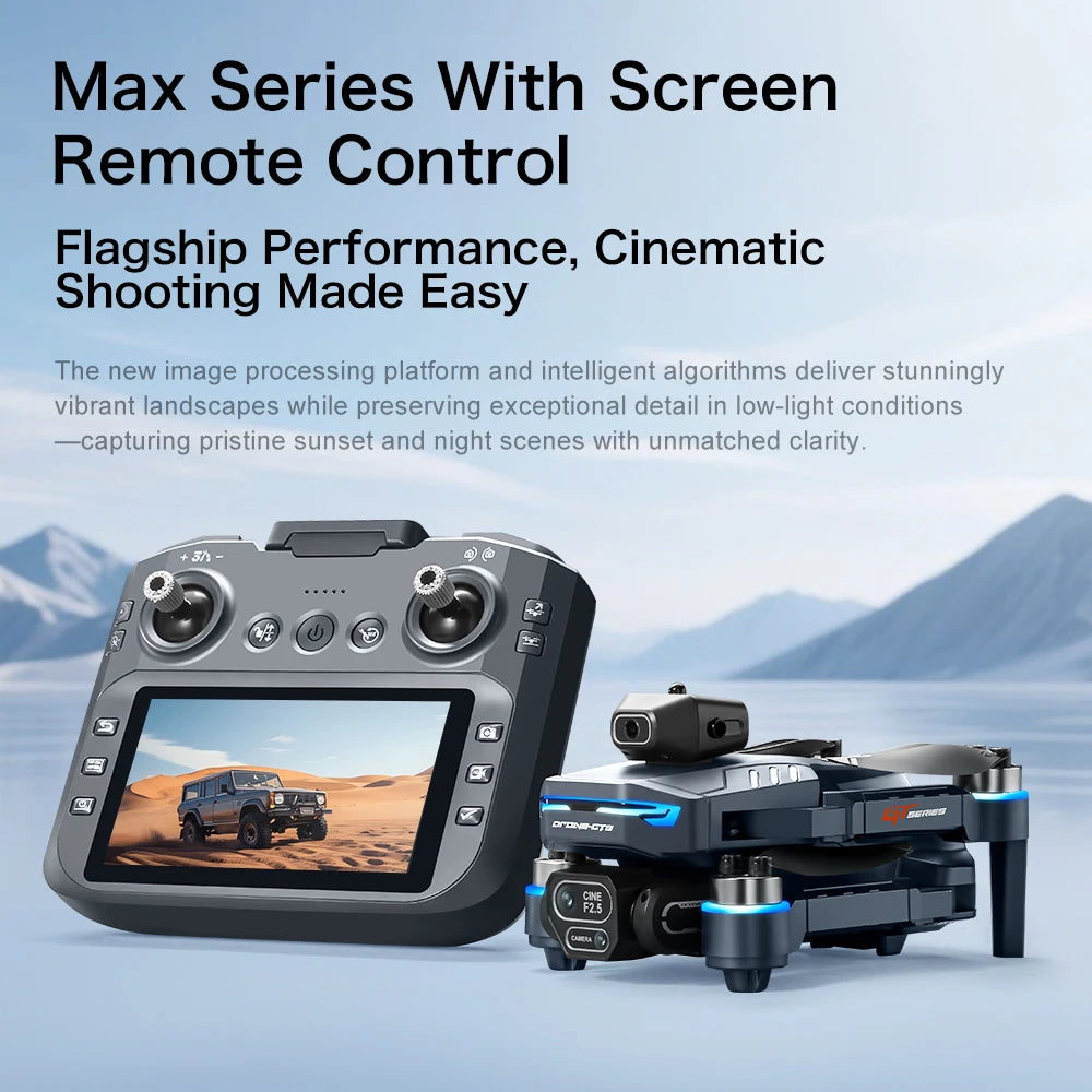 New GT8 Mini Drone 8K Professional HD 360° Dual Cameras 5G GPS WIFI Brushless Motors Obstacle Avoidance Foldable Quadcopter Toys
