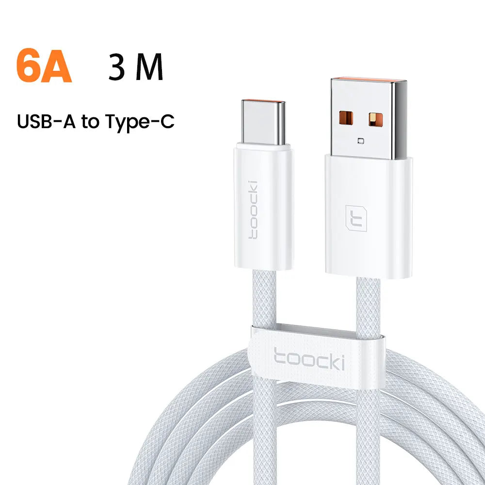 Toocki Type A to Type C Cable 100W PD Fast Charging Charger USB A to USB C DataCable For Xiaomi POCO Huawei P30 Realme Wire Cord