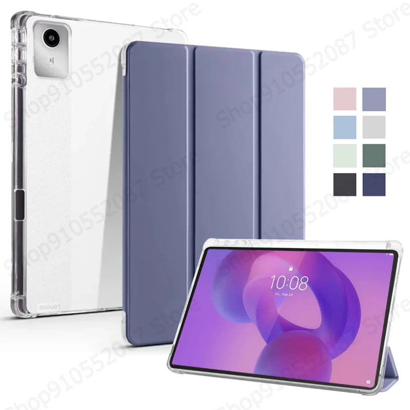 For Lenovo Idea Tab 11 Case With Pen Holder Trifold Soft Back Stand Tablet Case For Lenovo Idea Tab Tablet 11" tb336fu tb336zu